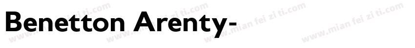 Benetton Arenty字体转换